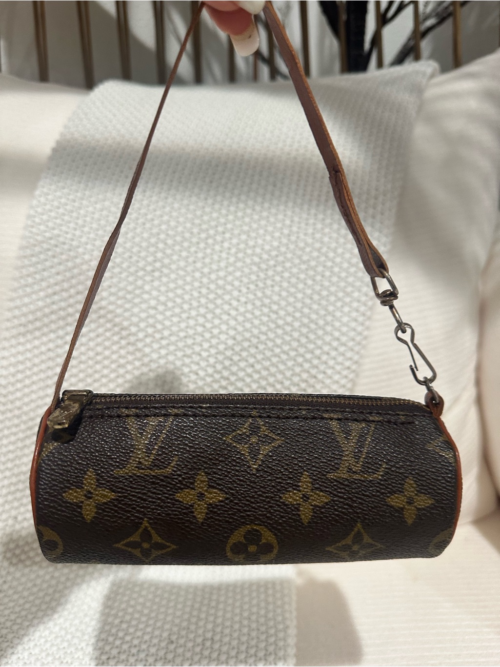 Rare Authentic Louis Vuitton Monogram Mini Papillon Pouch